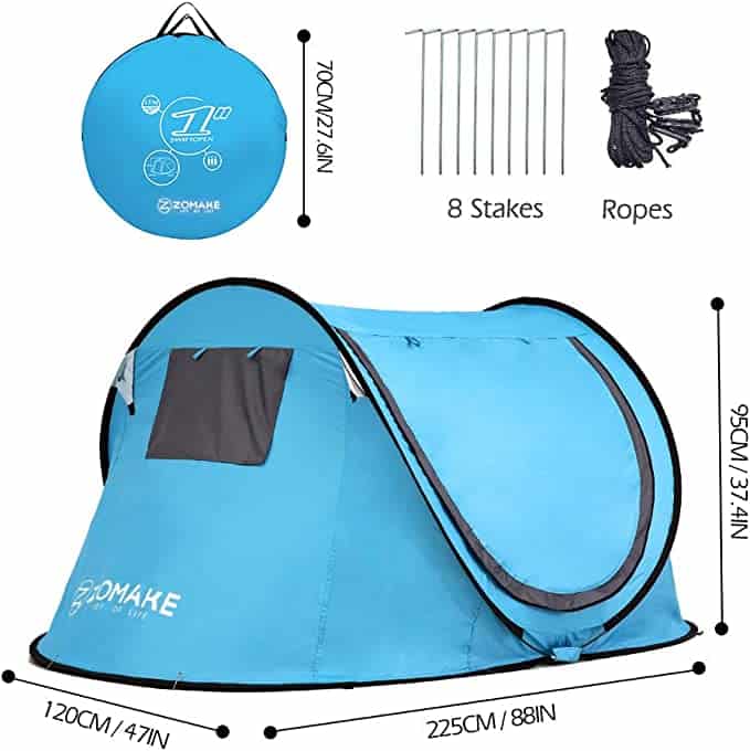 ZOMAKE Portable Beach Pop Up Tent