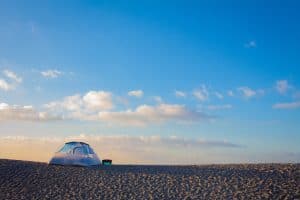 tent on a beach