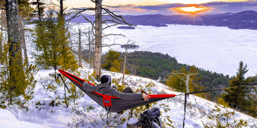 winter hammock camping
