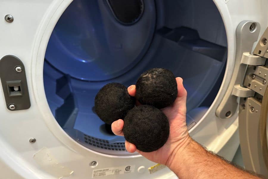 Drying A Sleeping Bag In The Dryer with Dryer Balls