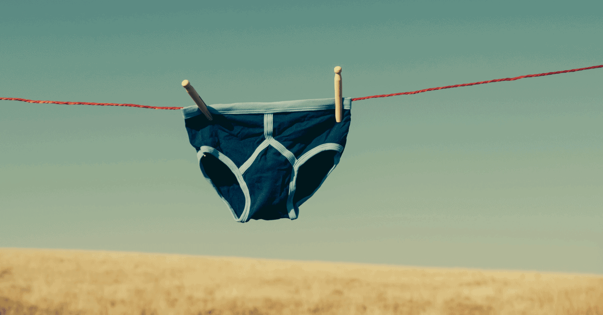 underwear on a clothesline