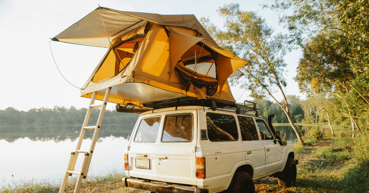 an suv rooftop tent