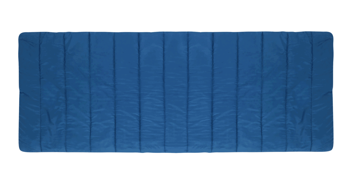 a rectangular sleeping bag