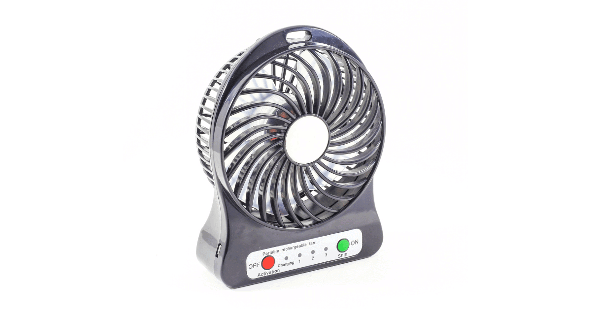 a small portable fan