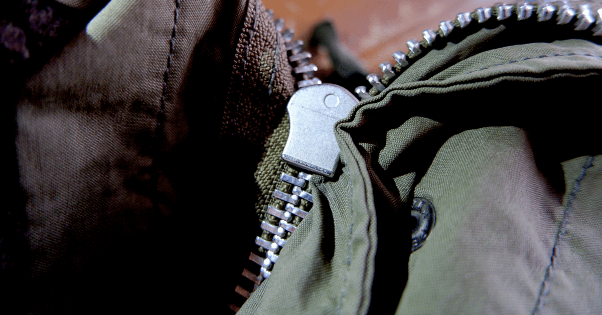 a stuck zipper