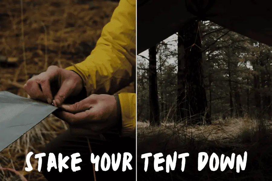 Step 5: Stake Your Tent Down