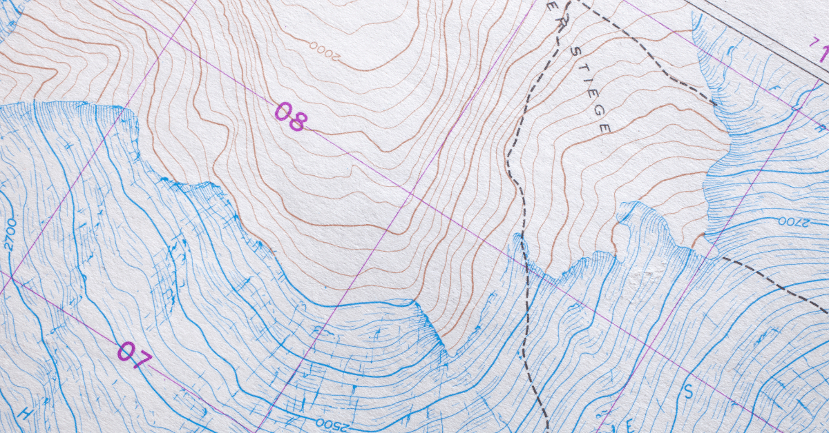 topographic map detail