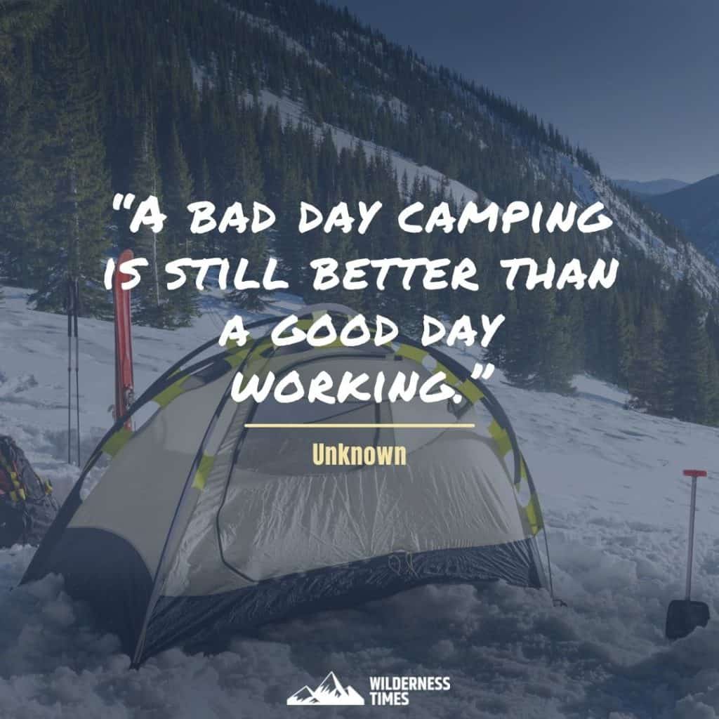 Camping Quote - Bad Day Camping