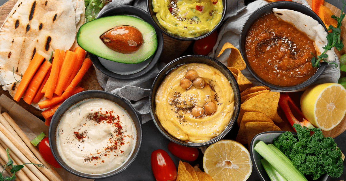 selection of dips