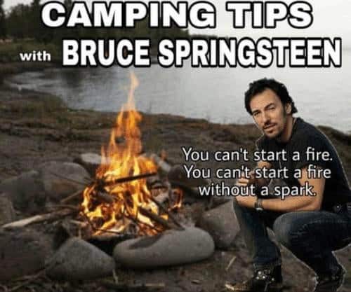 camping tips with bruce springsteen