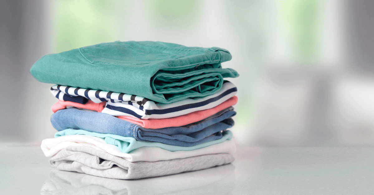 pile of folded clothes