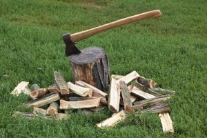 Axes are used primarily to chop wood