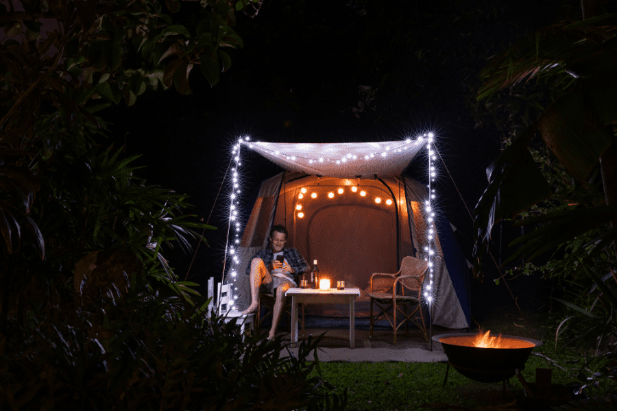 Glamping in your backyard