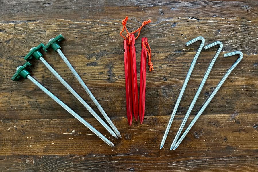 Types Of Tent Stakes