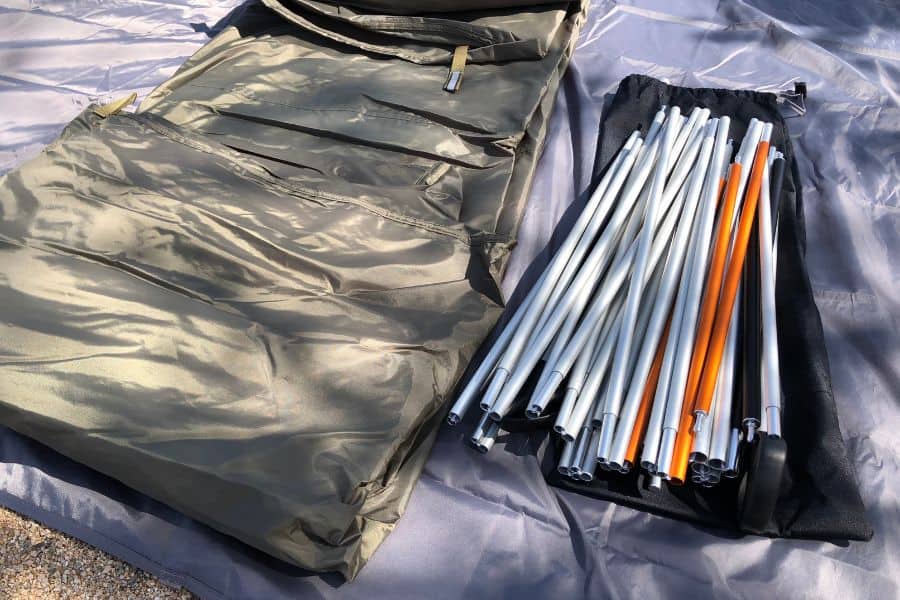 You can feel the difference with aluminum tent poles. The quality is far superior.