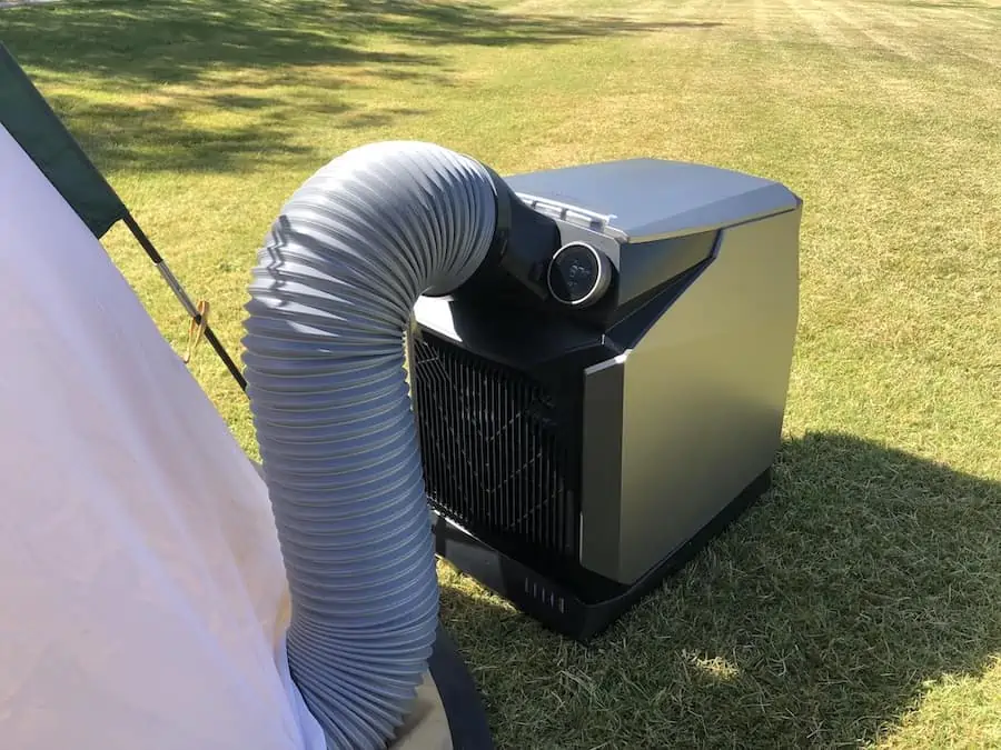 EcoFlow Wave Cooling a Tent from Outside