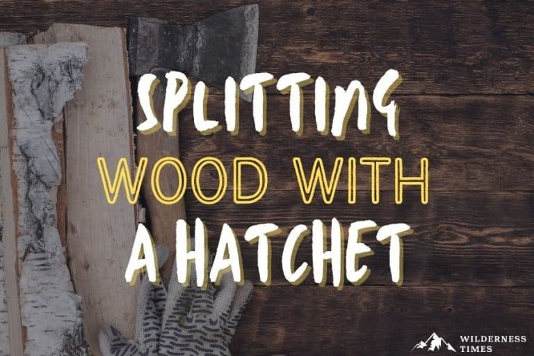 Splitting Wood With a Hatchet