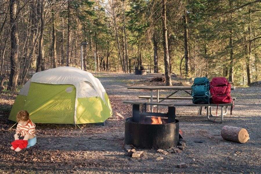 Using the Potty When Camping