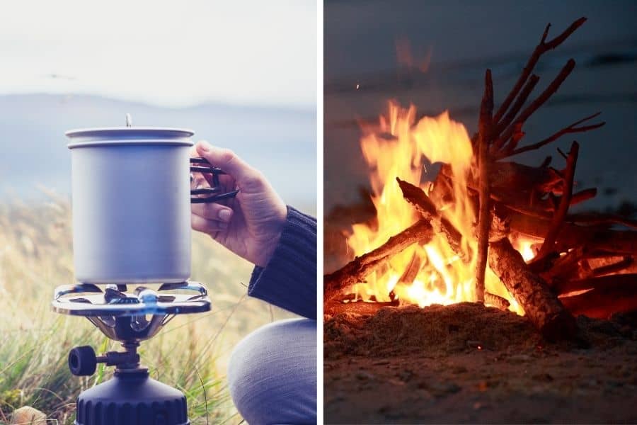Why should you use a Types of Camping Stoves over a camping fire