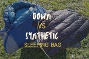 down vs. synthetic sleeping bag