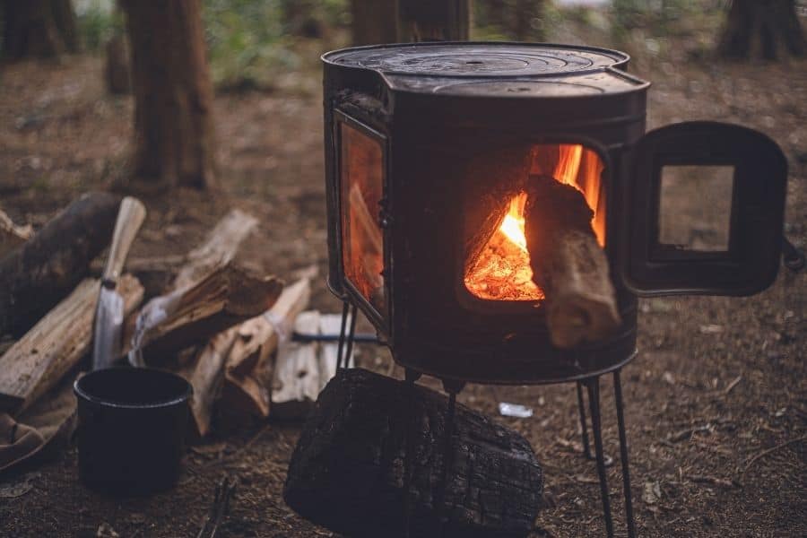 wood burning stove