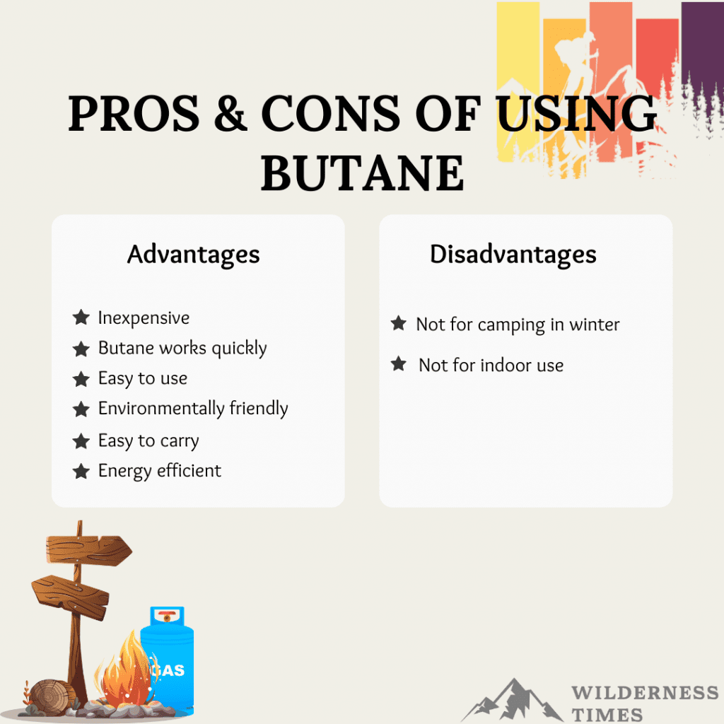 pros and cons of using butane Butane vs Propane vs Isobutane