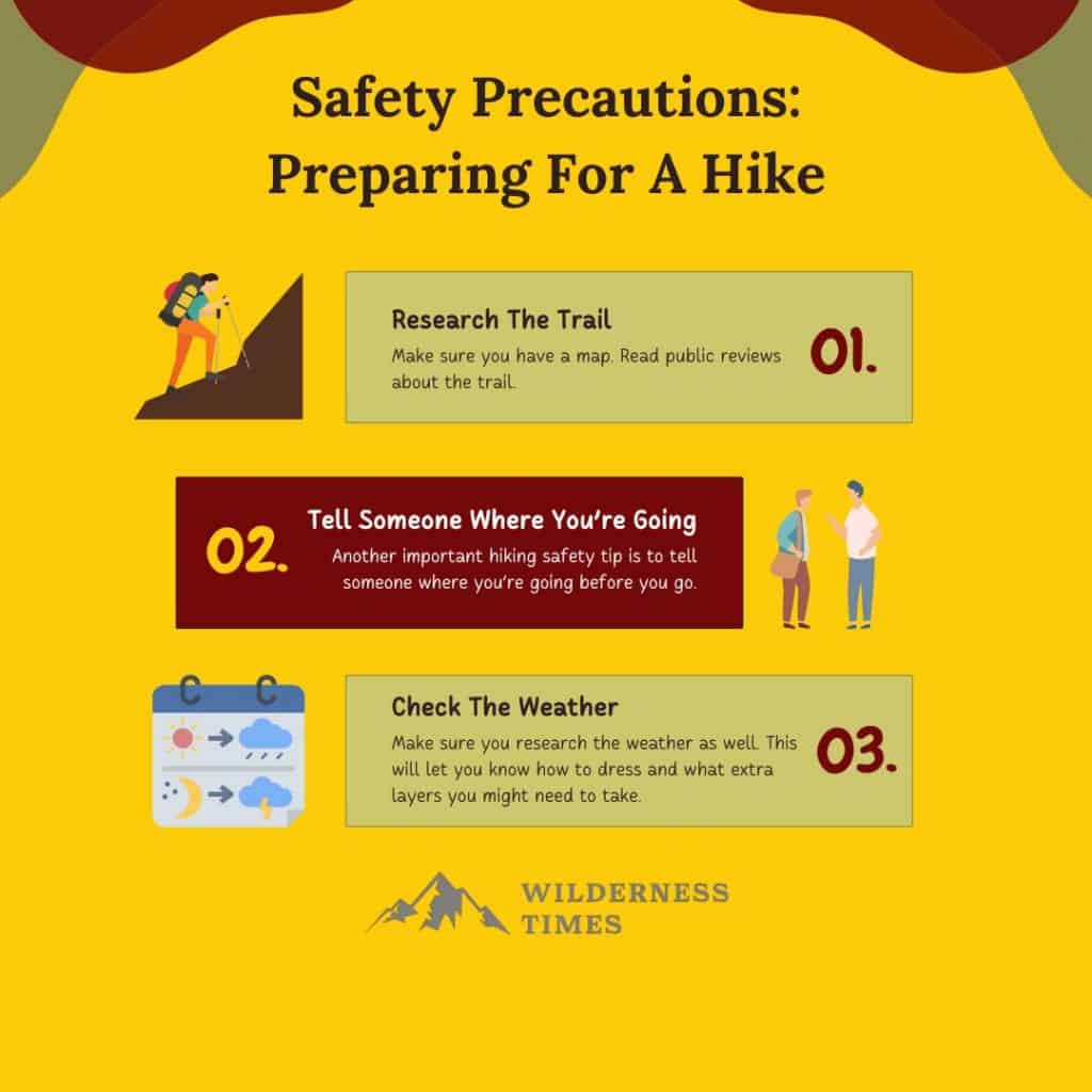 Safety Precautions Preparing For A Hike