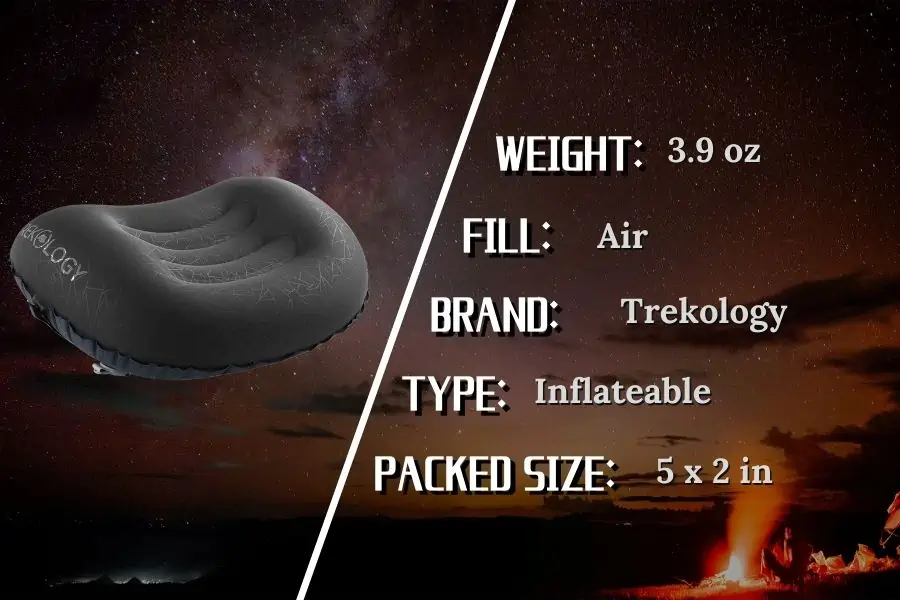 Trekology ALUFT 2.0 Ultralight Camping Pillow