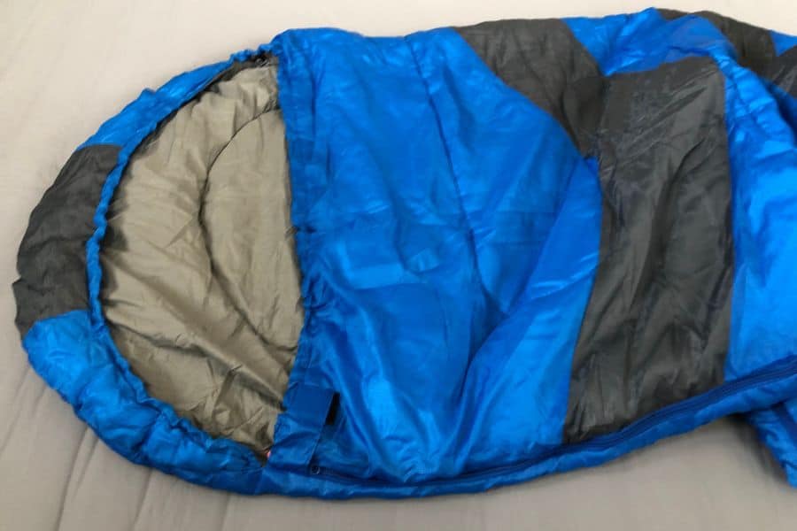 We store our sleeping bags in a bin, after airing them out