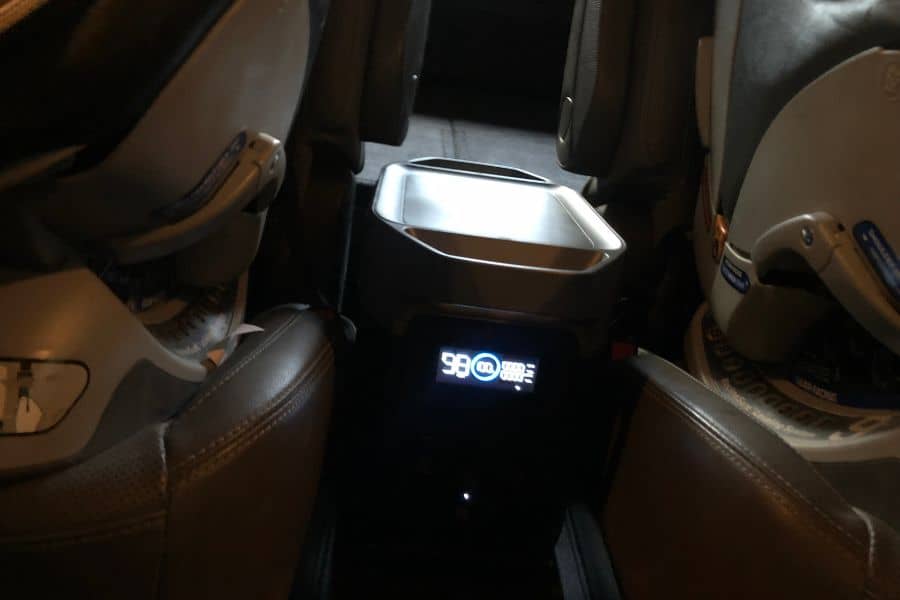 EcoFlow DELTA 2 Fits Nicely Between Seats in our SUV