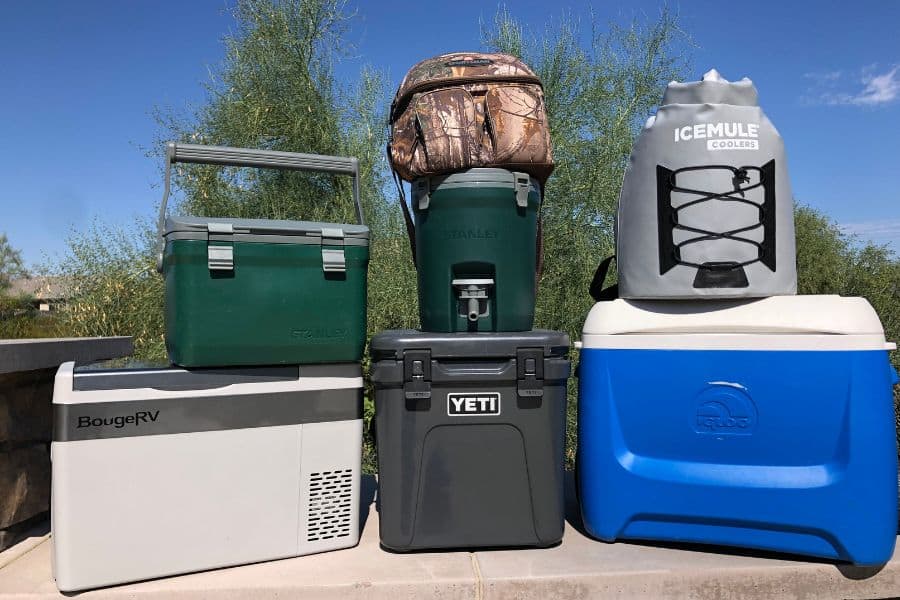 Make sure to bring plenty of coolers on your camping trip
