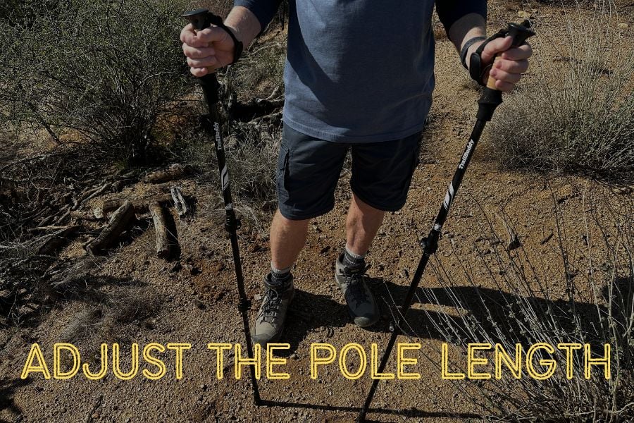 Adjust The Trekking Pole Length