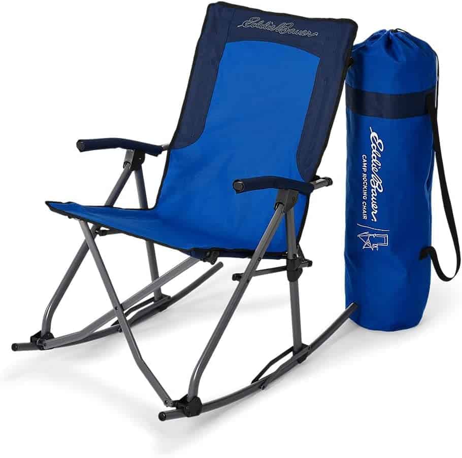 Eddie Bauer Unisex Adult Camp Rocking Chair Island Blue Regular ONE SIZE 
