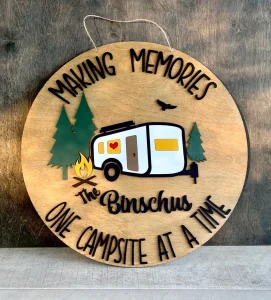 Making Memories Camping Sign