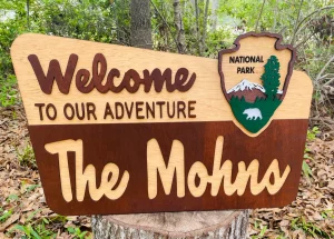 National Park Custom Sign, NPS Welcome Replica