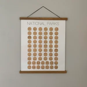 National Parks Bucket List Scratch Off Print.