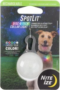 Nite Ize SpotLit Rechargeable Collar Light - Disc-O Tech