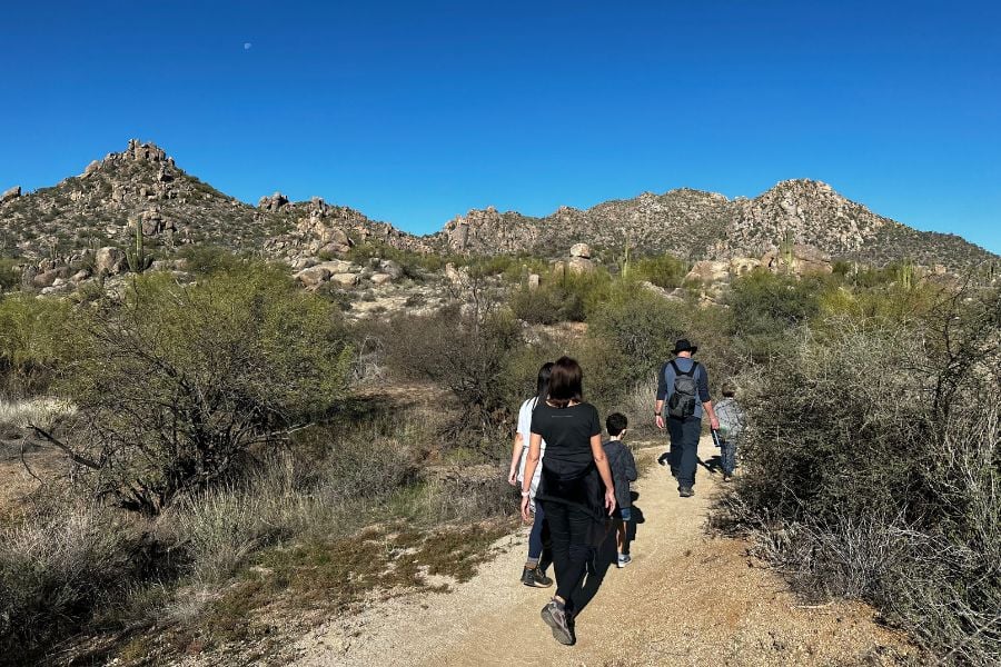 Hiking is a great family activity