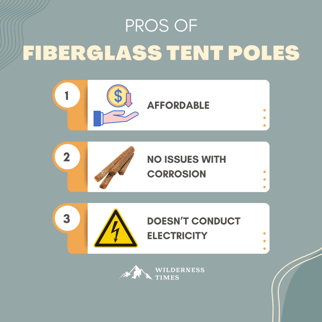 Pros of Fiberglass Tent Poles