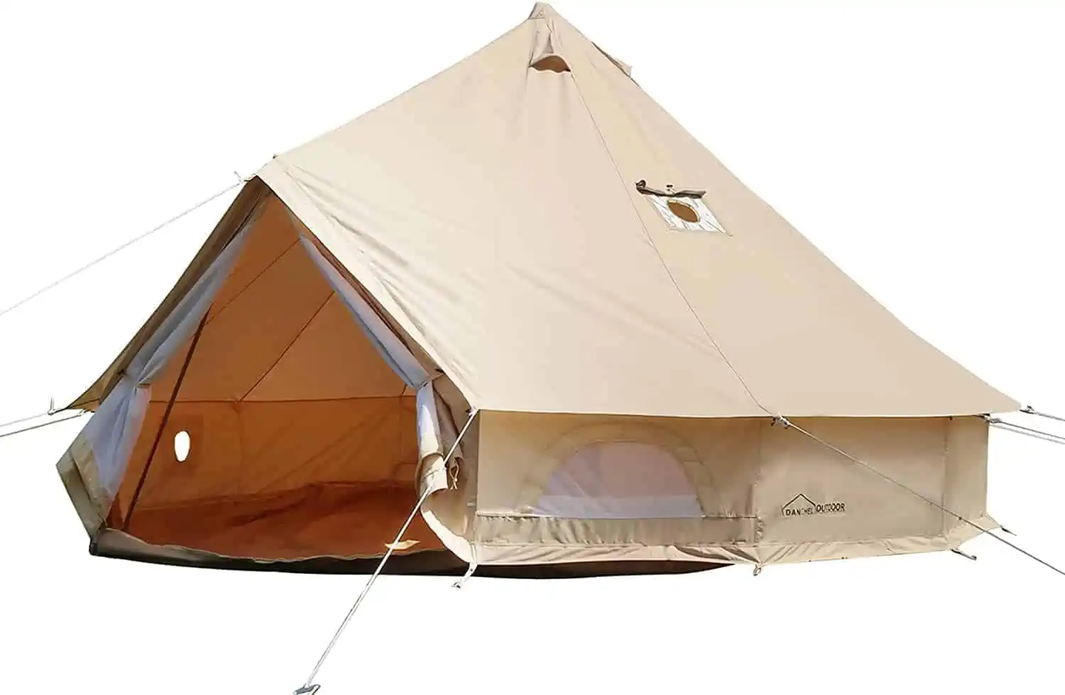 Danchel 13' Bell-Style Canvas Tent w/ Stove Jack