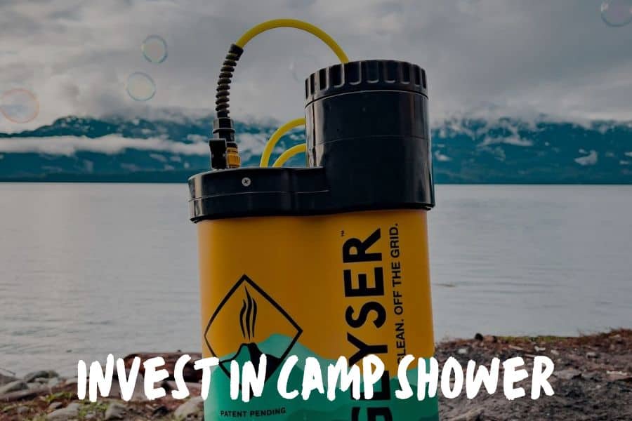 How to shower when camping