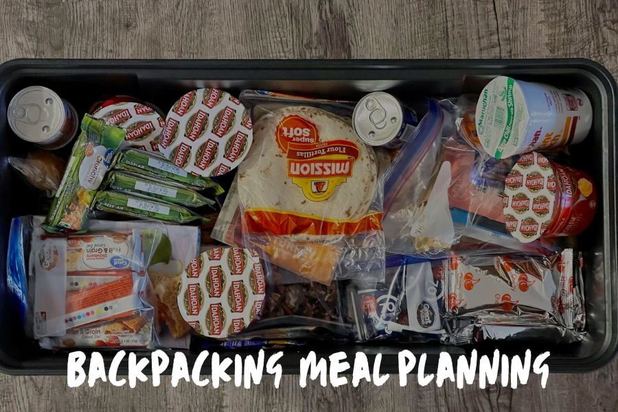 Backpacking meal planning