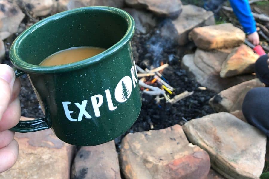 Camping Coffee - by campfire