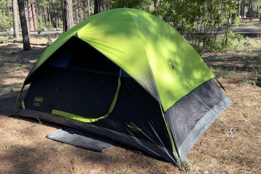 Dome tents like this Coleman, provide better water protection than other style-tents