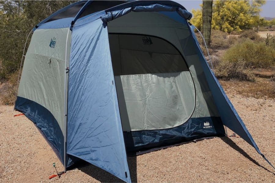 The REI Skyward has a huge front vestibule