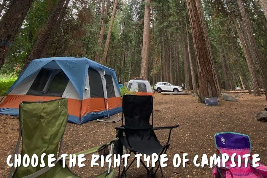 Choose The Right Type Of Campsite