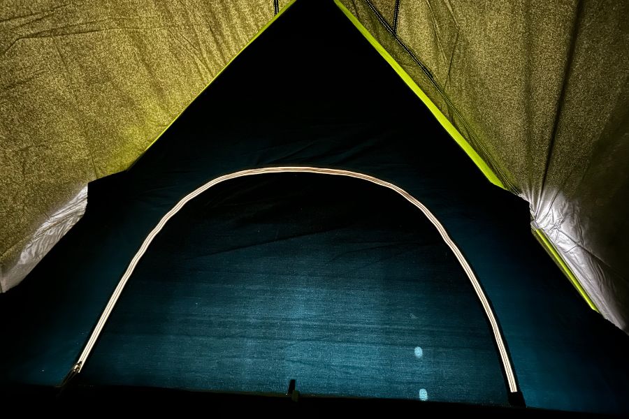 How dark a blackout tent will be (they block up to 90-95% of all sunlight).