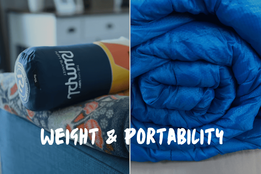 Camping Blankets Vs. Sleeping Bags: Weight & Portability