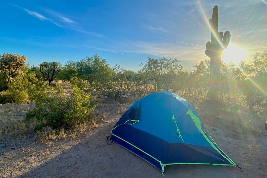 A recent camping trip in Arizona