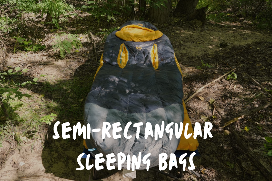 semi-rectangular sleeping bags 